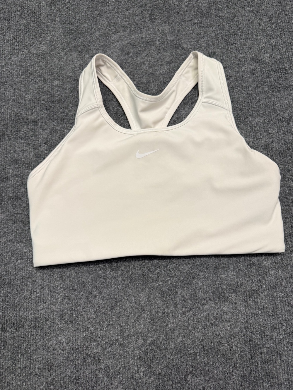 Nike Cream Racerback Performance Sports Bra
